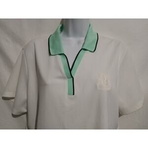 EP Pro Tour Drive Size XL Short Sleeve White Logo Golf Polo Shirt Eagle Trace